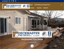 Tablet Screenshot of deckmasterfinedecks.com